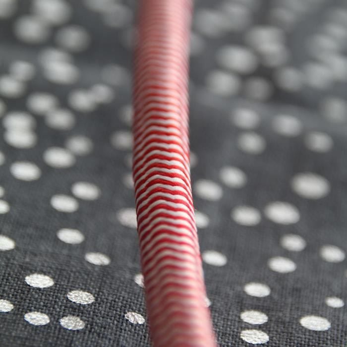 CHACON Prolongateur textile 3m 3x1,5m2 textile cable & noire fiche plate rouge/blanc 3