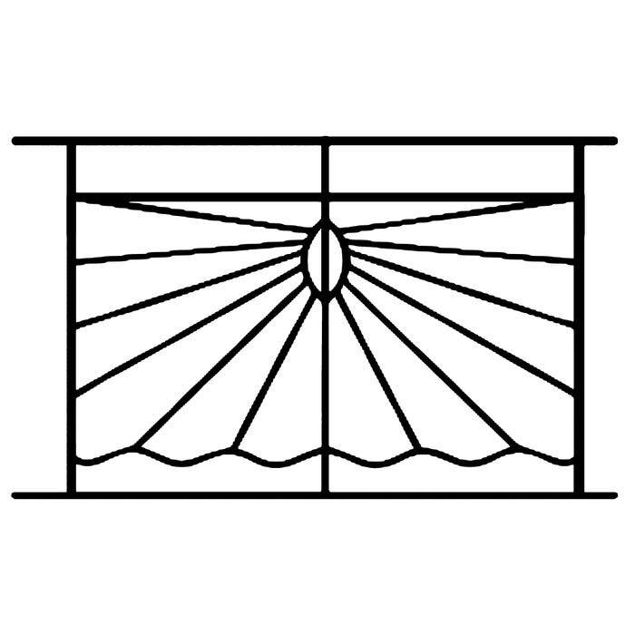 Grille de Defense Solazur pour Fenetre H= 125 cm x L= 160 cm (côte tableau) 1