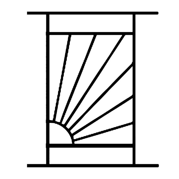 Grille de Defense Soleil pour Fenetre H= 105 cm x L= 80 cm (côte tableau) 1
