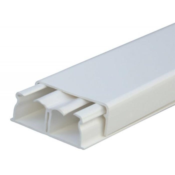 Moulure DLPLUS L 2,1m blanc 20x12,5mm 2 compartiments - LEGRAND - 030007 1