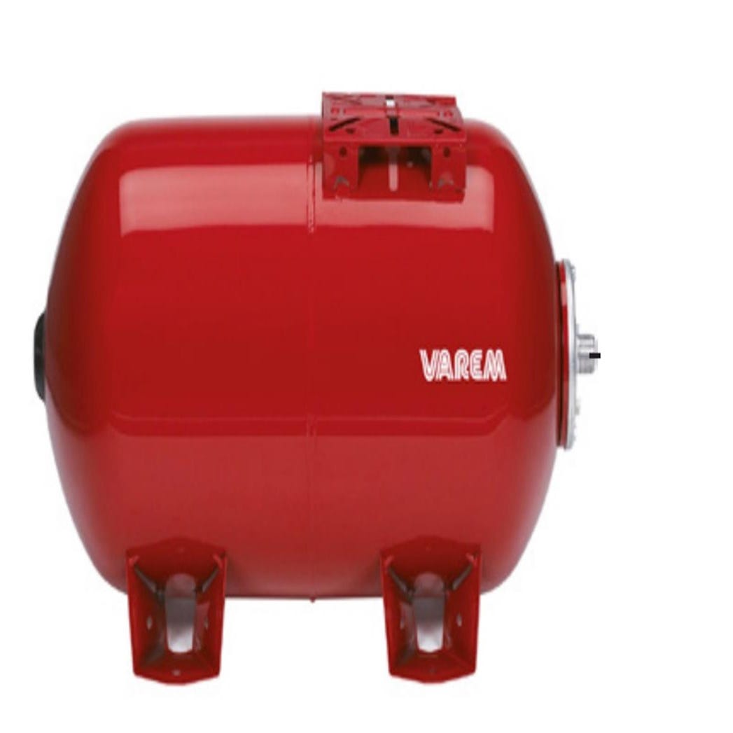 Réservoir pression à vessie interchangeable horizontal - Capacité 60 litres - Hauteur: 670 mm - Diamètre réservoir: 381 mm 0