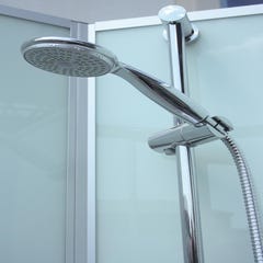 Schulte cabine de douche intégrale 90 x 90 cm, verre 5 mm, cabine de douche complète arrondie, Ibiza 6