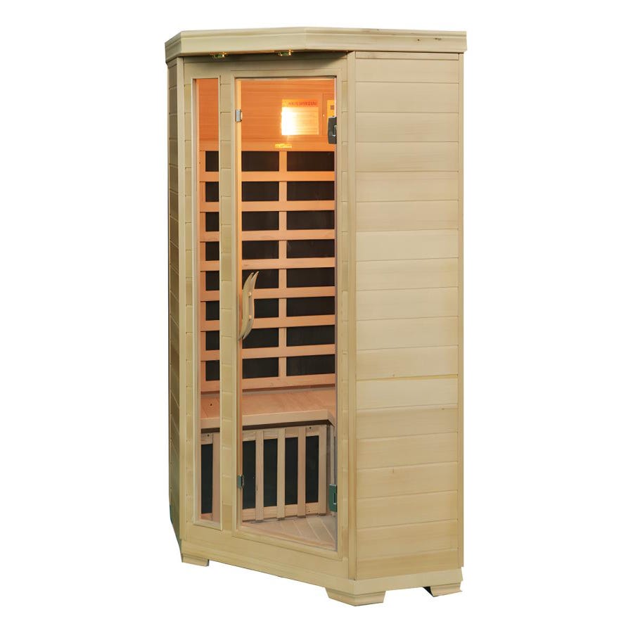 Sauna Infrarouge 3/4 places d'angle Gamme prestige ARVIKA II - 120x56x120x H190 cm - 2100W 6