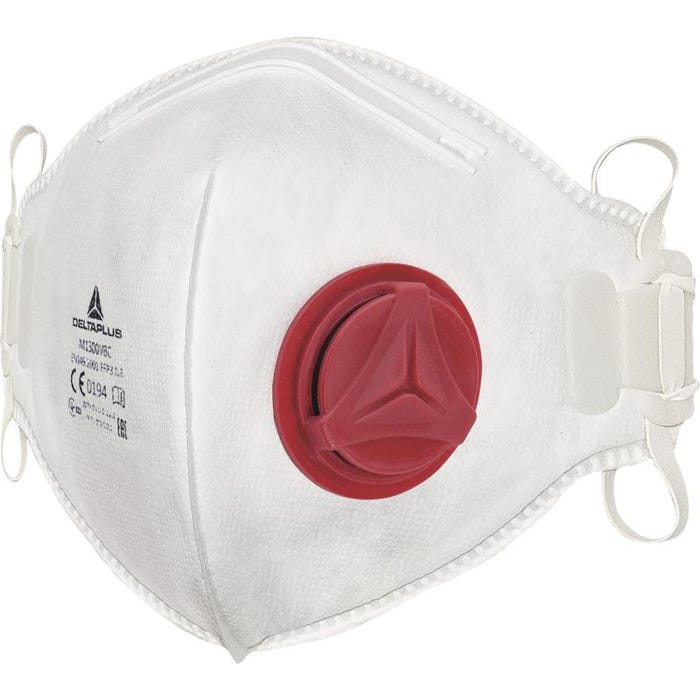 Masque respiratoire pliable jetable FFP2+valve - DELTA PLUS - M1200VPC 1