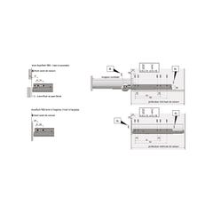 Coulisses actro you silent system - Charge : 40 kg - Longueur : 300 mm - HETTICH 3