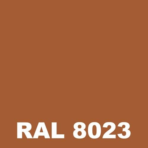 Peinture Ravalement - Metaltop - Brun orangé - RAL 8023 - Pot 15L 1