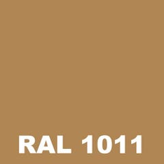 Peinture Mur Exterieur - Metaltop - Beige brun - RAL 1011 - Pot 15L 1