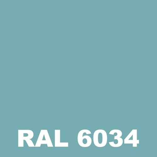 Peinture Mur Exterieur - Metaltop - Turquoise pastel - RAL 6034 - Pot 5L 1