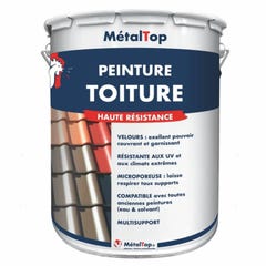 Peinture Toiture - Metaltop - Gris granit - RAL 7026 - Pot 15L 0
