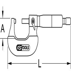 KS TOOLS Micromètre, 50-75mm 4