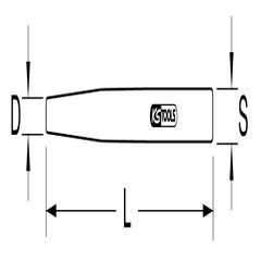 KS TOOLS Chasses clous BRONZEplus 16 mm 1