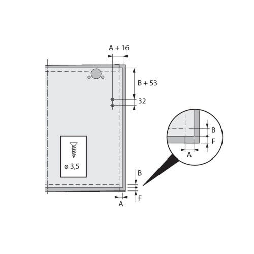 Compas de porte relevable lift basic - Sens : Réversible - Matériau : Acier / Plastique - Décor : Gris - Type de palier 2