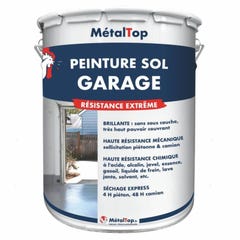 Peinture Sol Garage - Metaltop - Orange signalisation - RAL 2009 - Pot 15L 0