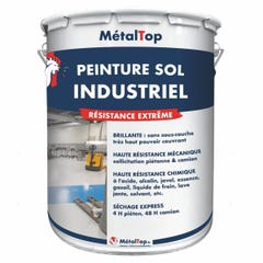 Peinture Sol Industriel - Metaltop - Brun noir - RAL 8022 - Pot 5L 0