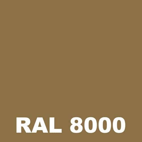 Peinture Sol Garage - Metaltop - Brun vert - RAL 8000 - Pot 15L 1