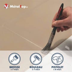 Peinture Sol Mat - Metaltop - Brun rouge - RAL 8012 - Pot 5L 4