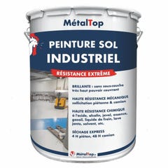 Peinture Sol Industriel - Metaltop - Bleu noir - RAL 5004 - Pot 15L 0