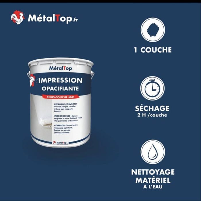 Impression Opacifiante - Metaltop - - Pot 5L 3