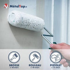 Peinture Mur Et Plafond - Metaltop - Brun noisette - RAL 8011 - Pot 5L 4