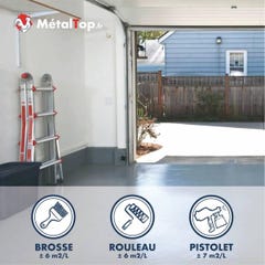 Peinture Sol Garage - Metaltop - Brun rouge - RAL 8012 - Pot 15L 4