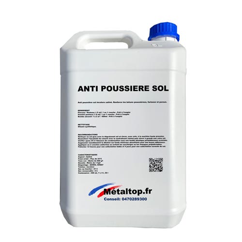 Anti Poussiere Sol - Metaltop - Incolore - RAL Incolore - Pot 5L 0