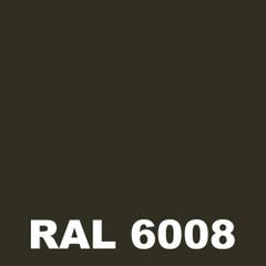 Laque Polyurethane Mat - Metaltop - Vert brun - RAL 6008 - Pot 15L 1