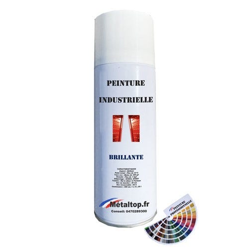 Peinture Industrielle - Metaltop - Jaune signalisation - RAL 1023 - Bombe 400mL 0