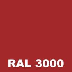Peinture Fer Forge - Metaltop - Rouge feu - RAL 3000 - Pot 5L 1