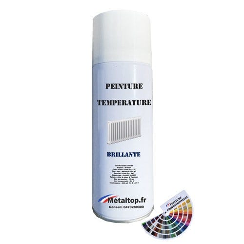 Peinture Temperature - Metaltop - Gris quartz - RAL 7039 - Bombe 400mL 0