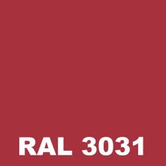 Peinture Fer Monocouche - Metaltop - Rouge oriental - RAL 3031 - Pot 1L 1