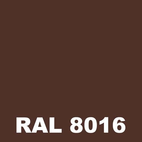Laque Polyurethane - Metaltop - Brun acajou - RAL 8016 - Pot 5L 1
