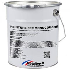 Peinture Fer Monocouche - Metaltop - Blanc perle - RAL 1013 - Pot 5L 0