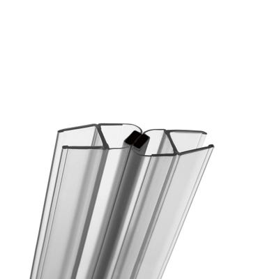 Schulte Paire de joints magnétiques universels 45° dégrées, 201 cm  recoupable, pour porte 5, 6 et 8 mm, E100055-90-5-99