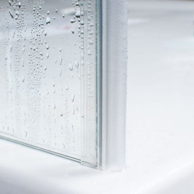 Schulte Joint d'étanchéité de douche bas ou intervolet vertical universel,  200cm recoupable pour élément fixe pivotant ou bas 6 et 8 mm,E100078-8-3-99
