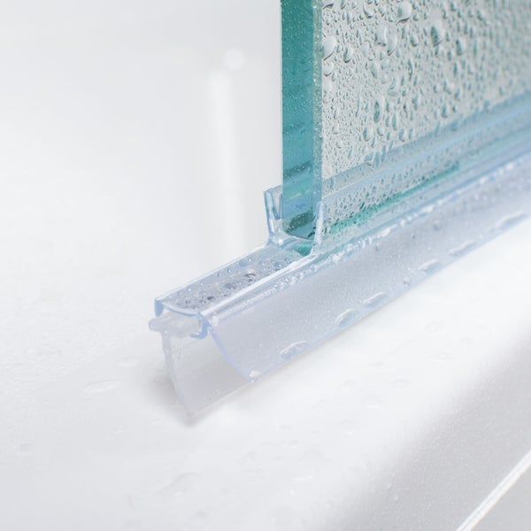 Schulte Joint d'étanchéité de douche bas ou intervolet vertical universel,  200cm recoupable pour élément fixe pivotant ou bas 6 et 8 mm,E100078-8-3-99  ❘ Bricoman