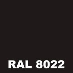 Peinture Fer Rouille - Metaltop - Brun noir - RAL 8022 - Pot 15L 1