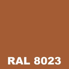Peinture Direct Rouille - Metaltop - Brun orangé - RAL 8023 - Pot 15L 1