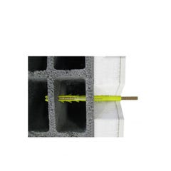 Sachet de 2 chevilles radiateur léger ING Fixations - Pour doublage plaque de plâtre + isolant - Longueur 280mm 1
