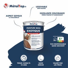 Peinture Bois Exotique - Metaltop - Jaune olive - RAL 1020 - Pot 5L 3