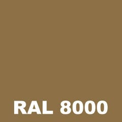 Laque Bois - Metaltop - Brun vert - RAL 8000 - Pot 15L 1