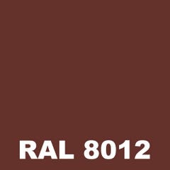 Peinture Bois Exterieur - Metaltop - Brun rouge - RAL 8012 - Pot 1L 1