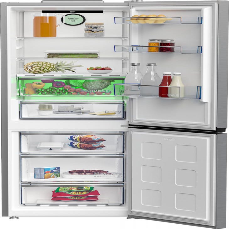 Réfrigérateur combiné 60cm 360l nofrost - Beko B5RCNE365LXB 6