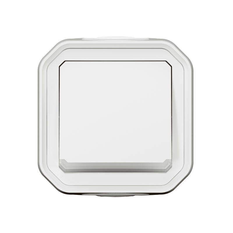 bouton poussoir - no - lumineux - blanc - saillie - legrand plexo 069762l 3