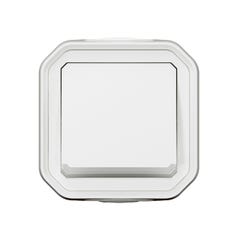 bouton poussoir - no - lumineux - blanc - saillie - legrand plexo 069762l 0