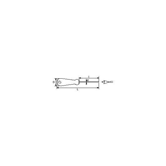 SAM OUTILLAGE - Tournevis S1 Fente mécanicien lame hexagonale avec écrou six pans 2