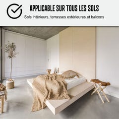Béton Ciré Sol en - Primaire et vernis de finition inclus - 2 m² (en 2 couches) - Caramel Marron - ARCANE INDUSTRIES 7