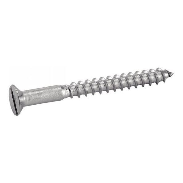 Vis à bois tête fraisée fendue inox A2 DIN 97 6X25 boîte de 200 - ACTON - 623036X25 0