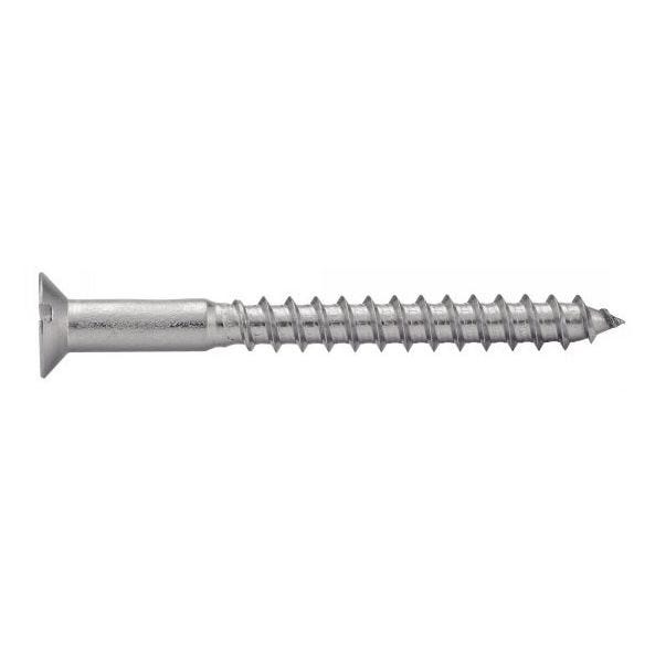 Vis à bois tête fraisée fendue inox A2 DIN 97 6X25 boîte de 200 - ACTON - 623036X25 1