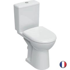 Pack WC suspendu sans bride GEBERIT Renova avec abattant déclipsable + bati  support + plaque Sigma30 blanc ❘ Bricoman