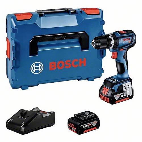 Bosch Professional GSB 18V-90 C -Perceuse-visseuse à percussion sans fil + 2 batteries, + chargeur, + mallette 0